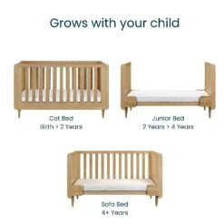 Tutti Bambini Japandi Mini 3 Piece Room Set – Light Oak -Kiddies Kingdom Store drty 9