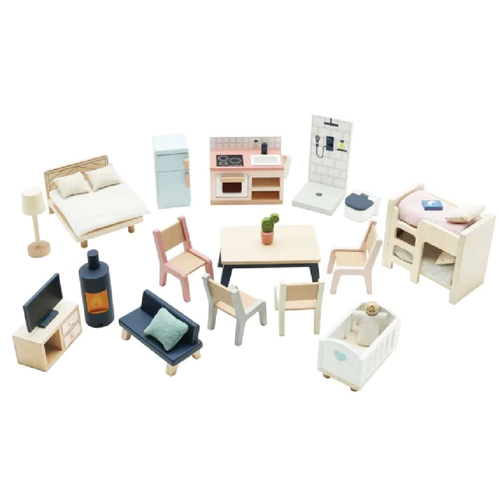 Le Toy Van Complete Dolls House Furniture Set 1 Le Toy Van Complete Dolls House Furniture Set