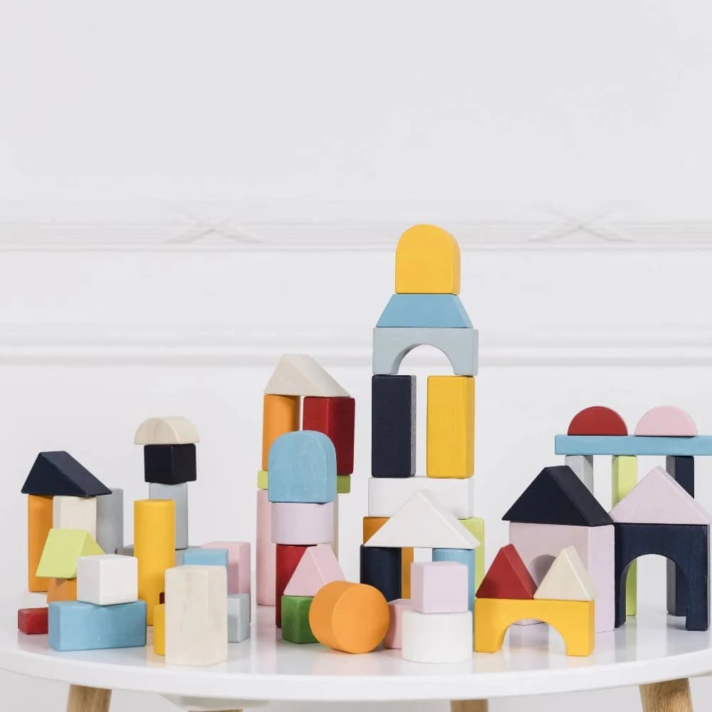 Le Toy Van 60 Building Blocks And Cotton Bag 5 Le Toy Van 60 Building Blocks And Cotton Bag - Image 5