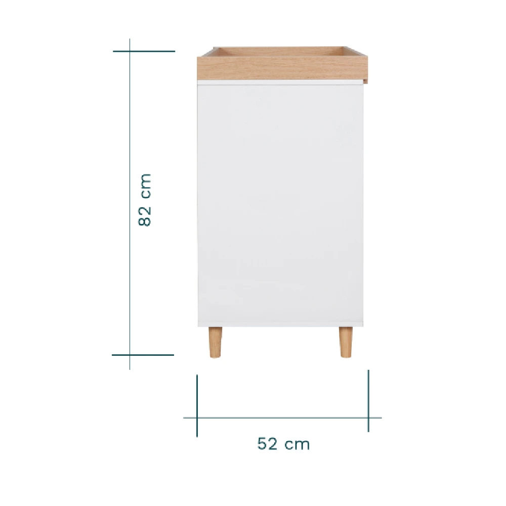 Tutti Bambini Fika 4in1 3 Piece Room Set – White/Light Oak 12 Tutti Bambini Fika 4in1 3 Piece Room Set – White/Light Oak - Image 12