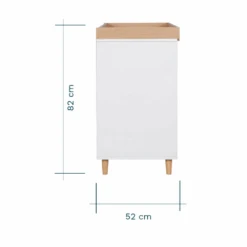 Tutti Bambini Fika 4in1 2 Piece Room Set – White/Light Oak -Kiddies Kingdom Store ds353