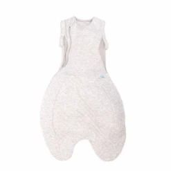 Purflo Swaddle To Sleep Bag Minimal Grey All Seasons 0-4 Months, 2.5 Tog