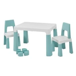 Liberty House Toys Green Kids Height Adjustable Table And Chairs Set -Kiddies Kingdom Store dxfae