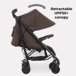 My Babiie Stroller Quilted Chocolate -Kiddies Kingdom Store e4r56 1 1