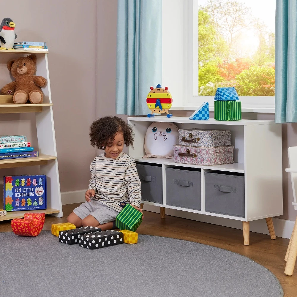 Liberty House Toys Kids Storage Shelf And Fabric Storage Bins 5 Liberty House Toys Kids Storage Shelf And Fabric Storage Bins - Image 5