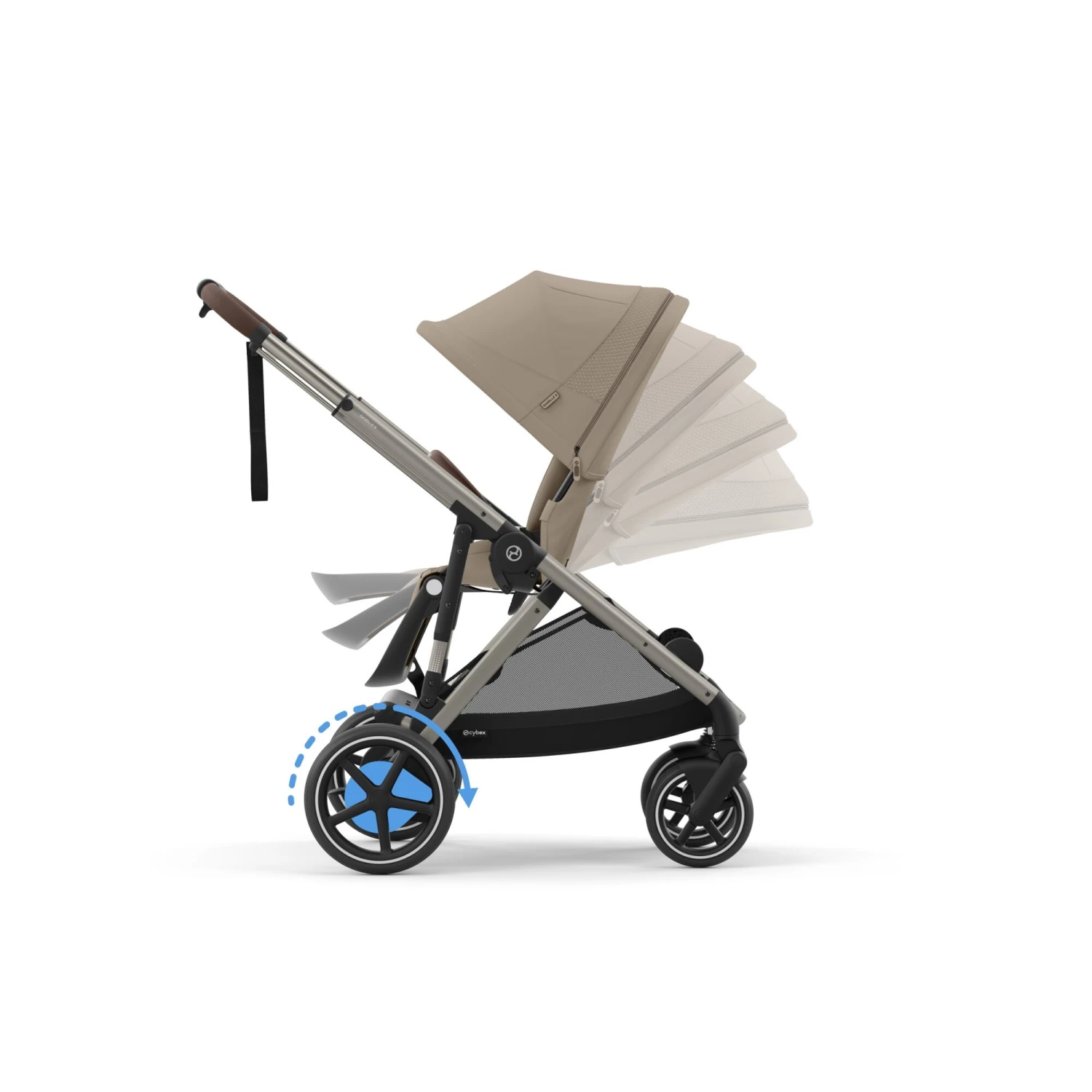 Cybex EGazelle S Twin Pushchair Travel System Bundle – Almond Beige 6 Cybex EGazelle S Twin Pushchair Travel System Bundle – Almond Beige - Image 6