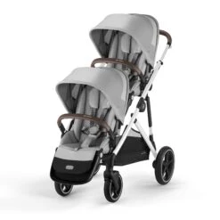 Cybex EGazelle S Twin Pushchair – Stone Grey