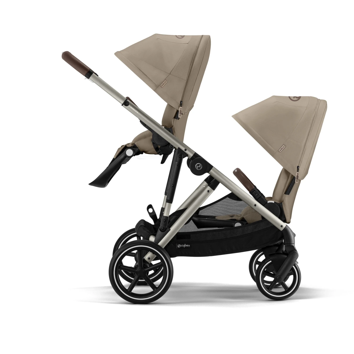 Cybex EGazelle S Twin Pushchair Travel System Bundle – Almond Beige 3 Cybex EGazelle S Twin Pushchair Travel System Bundle – Almond Beige - Image 3