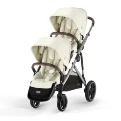 Cybex EGazelle S Twin Pushchair – Seashell Beige