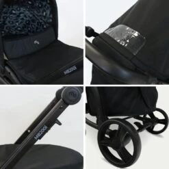 My Babiie MB200i Travel System With I-Size Car Seat – Black Leopard -Kiddies Kingdom Store er5t6