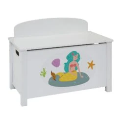Liberty House Toys Kid’s Wooden Mermaid Toy Box -Kiddies Kingdom Store er5t6y7