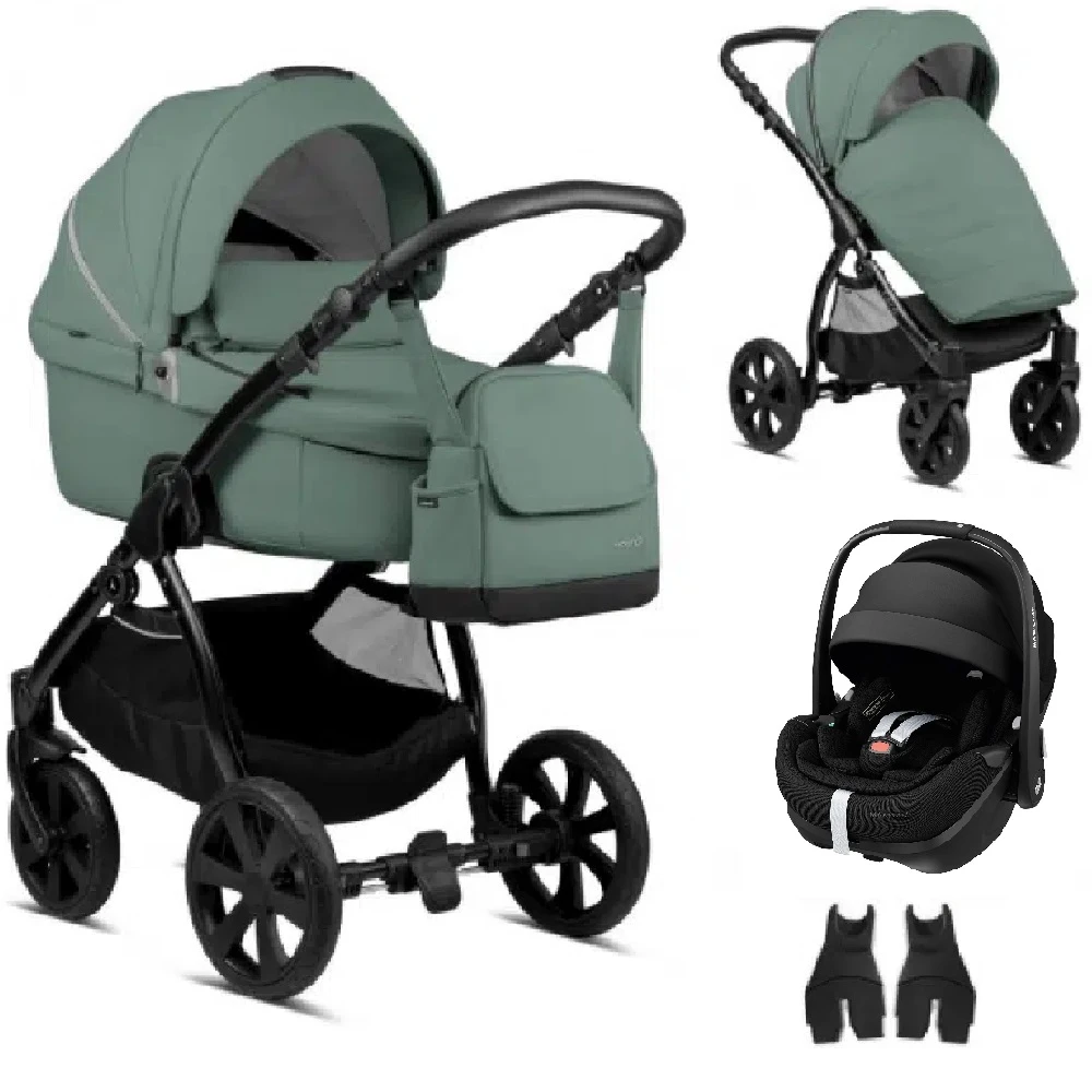 Noordi Fjordi Leather 3 In 1 Maxi Cosi Pebble 360 Pro 2 Travel System – Sage Green 1 Noordi Fjordi Leather 3 In 1 Maxi Cosi Pebble 360 Pro 2 Travel System – Sage Green
