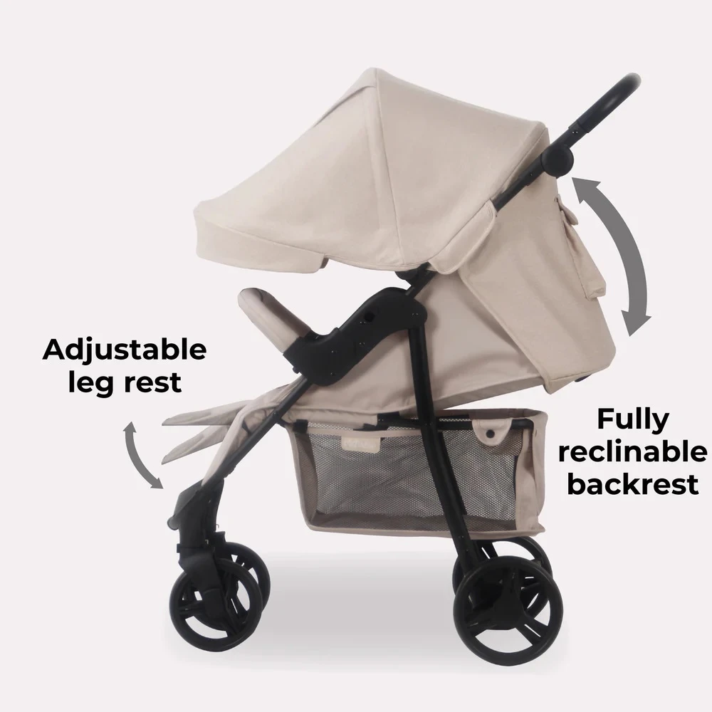 My Babiie Plus Pushchair – Oatmeal 7 My Babiie Plus Pushchair – Oatmeal - Image 7