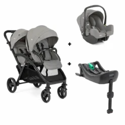 Joie EvaLite DUO Stroller Pebble With Car Seat And Isofix Base
