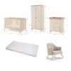 Obaby Evie Nursery Room Set/Rocking Chair Bundle – Cashmere