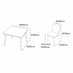 Liberty House Toys Kids Dinosaur Table And Two Chairs Set -Kiddies Kingdom Store ew4