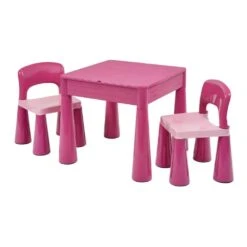 Liberty House Toys 5-in-1 Pink Activity Table And 2 Chairs Set -Kiddies Kingdom Store fb