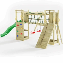 Shire Maxi Fun Wooden Climbing Frame 7 Shire Maxi Fun Wooden Climbing Frame -Kiddies Kingdom Store fchyt