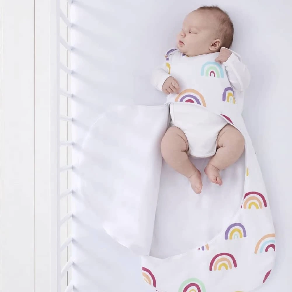 SnuzPouch Sleeping Bag Colour Rainbow 0-6m – 1.0 Tog 2 SnuzPouch Sleeping Bag Colour Rainbow 0-6m – 1.0 Tog - Image 2