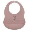 Nattou Silicone Bib Dusky Pink