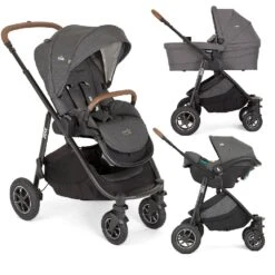 Joie Versatrax Travel System – Shell Grey