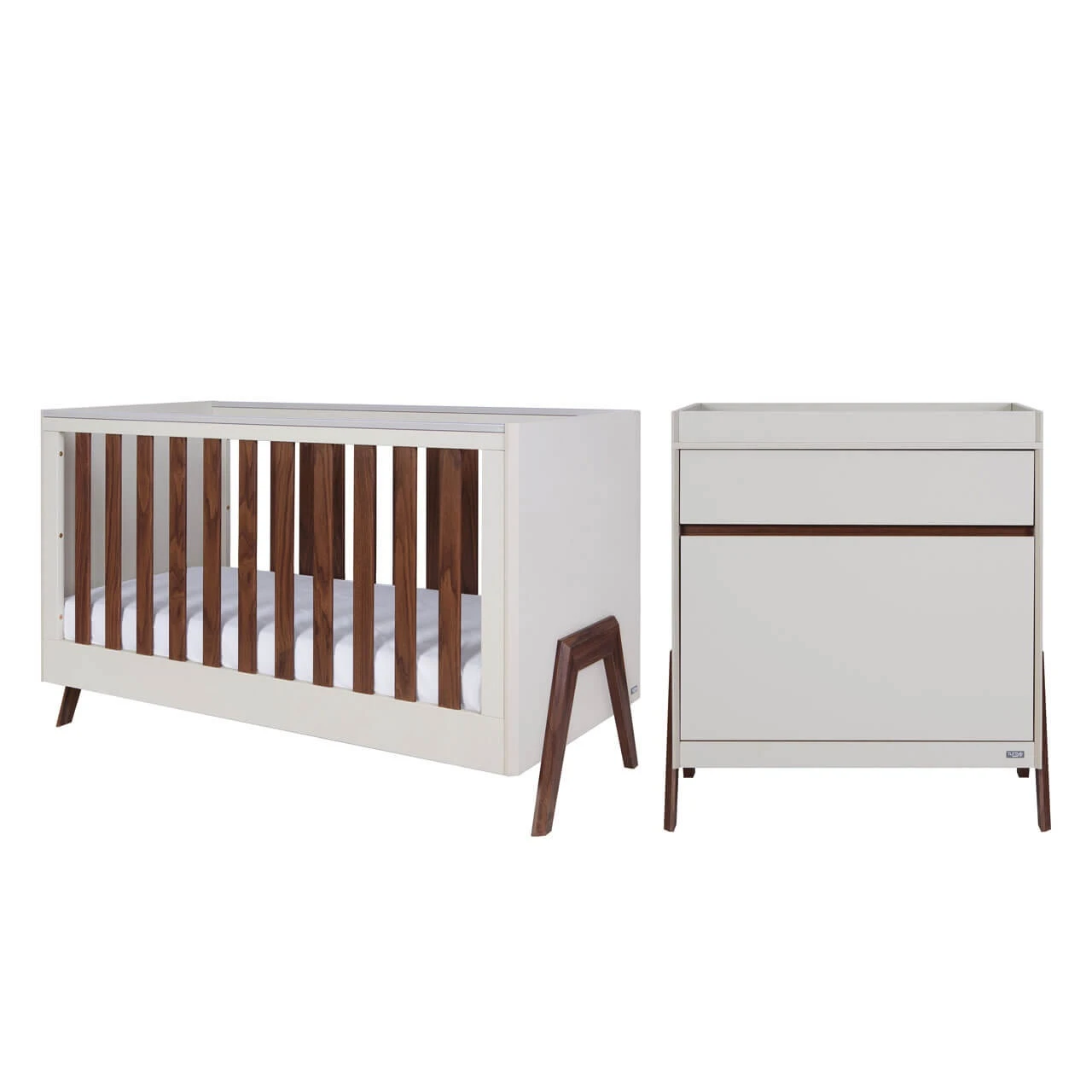Tutti Bambini Fuori 2 Piece Room Set White Sand/Warm Walnut 2 Tutti Bambini Fuori 2 Piece Room Set White Sand/Warm Walnut - Image 2