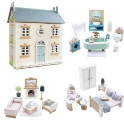 Le Toy Van Bay Tree Doll House With Furniture