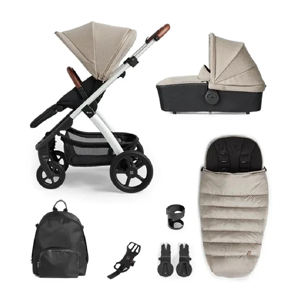 Silver Cross Tide Stone Pushchair And Accessories 1 Silver Cross Tide Stone Pushchair And Accessories