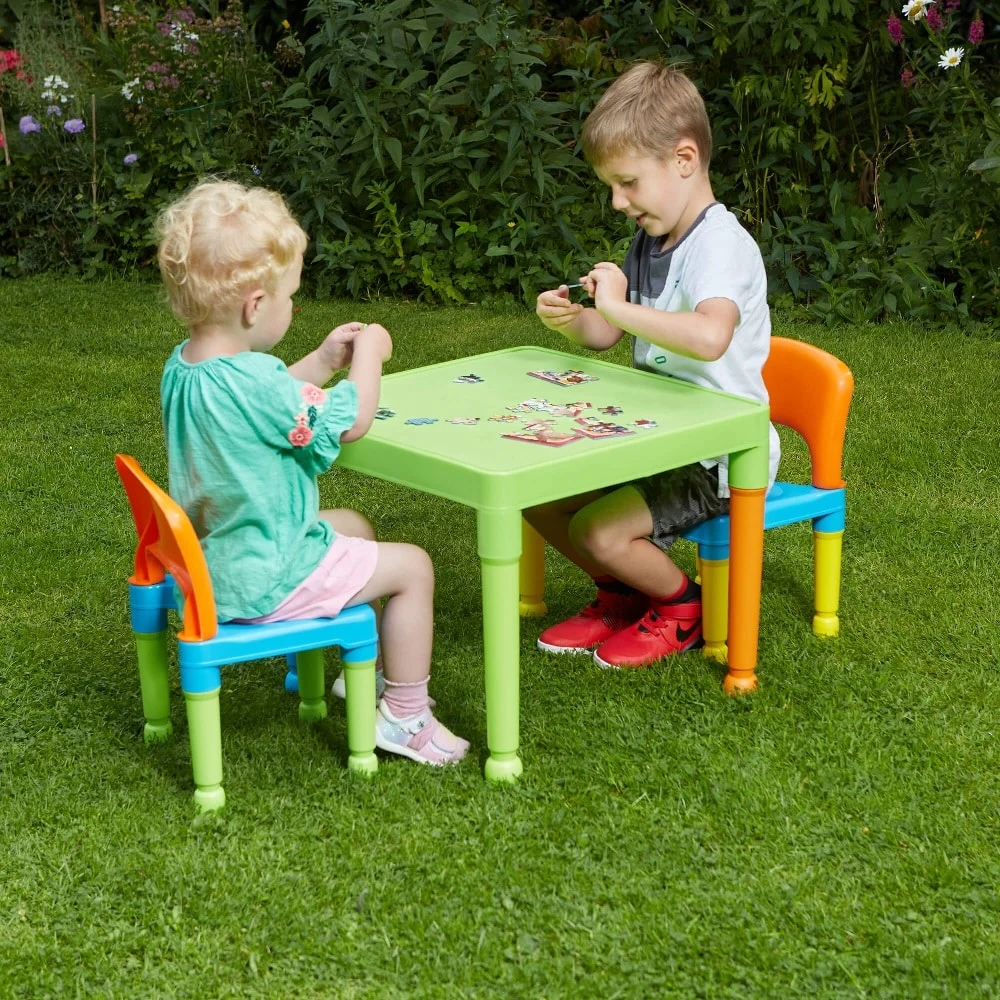 Liberty House Toys Multi-Coloured Table And 2 Chairs 4 Liberty House Toys Multi-Coloured Table And 2 Chairs - Image 4