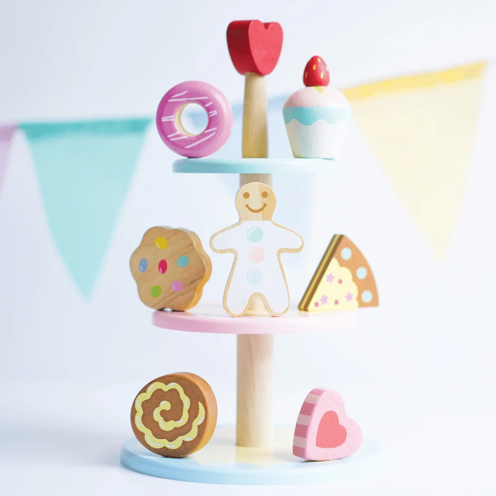 Le Toy Van Three Tier Cake Stand 4 Le Toy Van Three Tier Cake Stand - Image 4
