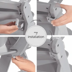 Hauck Alpha Grey Tray -Kiddies Kingdom Store fhjgjgj