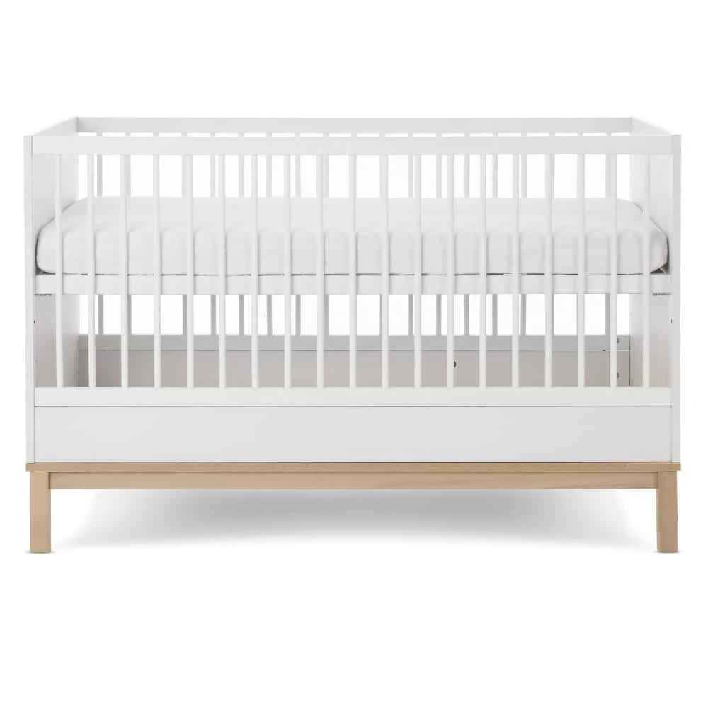 Obaby Astrid Cot Bed – White/Oak 3 Obaby Astrid Cot Bed – White/Oak - Image 3