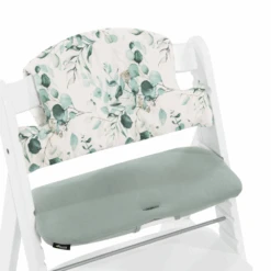 Hauck Alpha Highchair Pad Select – Jersey Leaves Mint -Kiddies Kingdom Store fjjf
