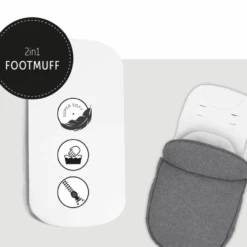 Hauck Melange Grey Atlantic Twin Joie Travel System -Kiddies Kingdom Store fjutut 6