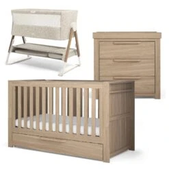 Mamas & Papas Franklin 2 Plus 2 Newborn Nursery Room Set – Natural Oak