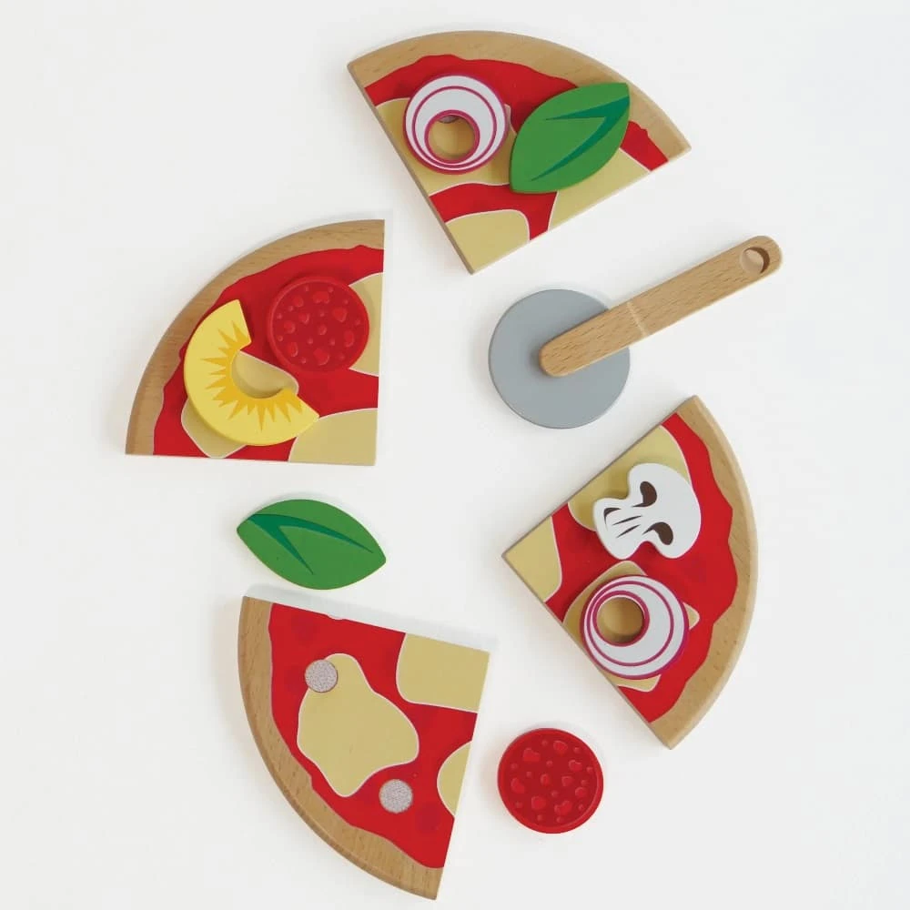 Le Toy Van Wooden Toy Pizza 2 Le Toy Van Wooden Toy Pizza - Image 2