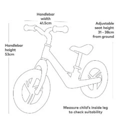 Micro Balance Bike Ultra Lightweight Pink -Kiddies Kingdom Store gdery5