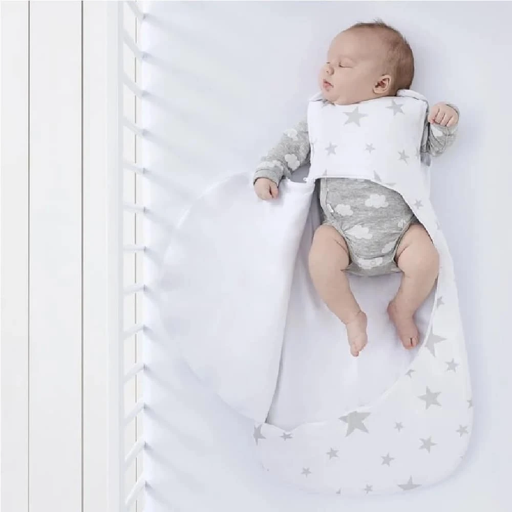 SnuzPouch Sleeping Bag Grey Star 6-18m – 2.5 Tog 2 SnuzPouch Sleeping Bag Grey Star 6-18m – 2.5 Tog - Image 2