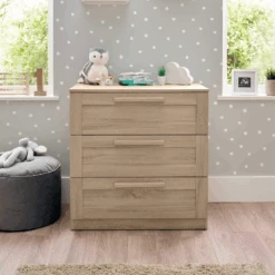 Mamas & Papas Atlas 2 Piece Nursery Room Set – Light Oak -Kiddies Kingdom Store gjjhf 1