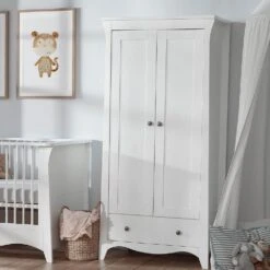 CuddleCo Clara 5 Piece Nursery Set – White -Kiddies Kingdom Store gju8657