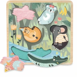 Vilac Jungle Touch And Feel Puzzle
