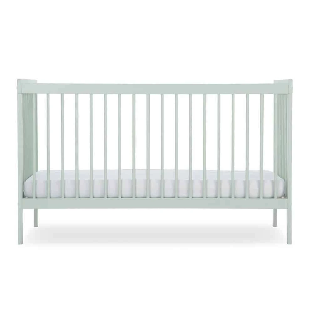 CuddleCo Nola Cot Bed And Clothing Rail – Sage Green 3 CuddleCo Nola Cot Bed And Clothing Rail – Sage Green - Image 3