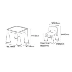 Liberty House Toys Multi-Coloured Table And Chair Set 9 Liberty House Toys Multi-Coloured Table And Chair Set -Kiddies Kingdom Store gthut