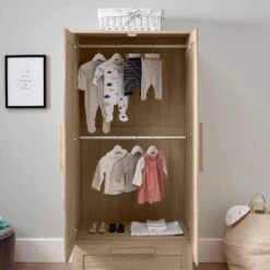 Mamas & Papas Atlas Nursery Room Set With Shelf – Light Oak -Kiddies Kingdom Store gtjuutu 1