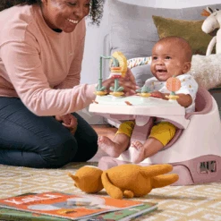 Mamas & Papas Bug Floor And Booster Seat With Activity Tray – Blossom -Kiddies Kingdom Store gtuy