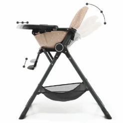 Kinderkraft Highchair FOLDEE Pink -Kiddies Kingdom Store gtyu7t