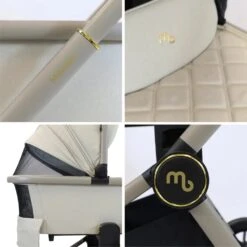 My Babiie MB450 2-in-1 Pushchair/Carrycot – Ivory -Kiddies Kingdom Store gy67