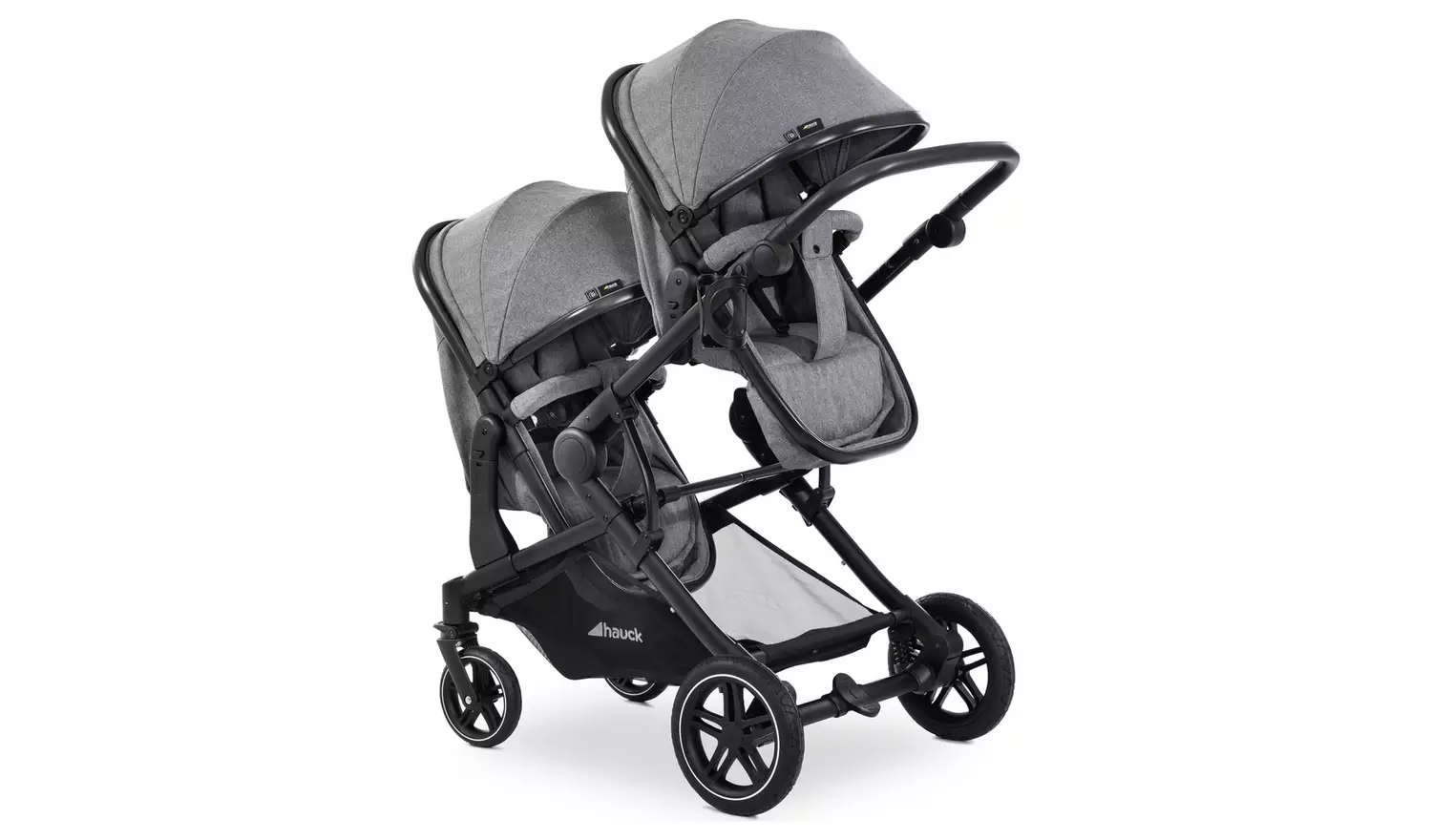 Hauck Melange Grey Atlantic Twin Stroller 1 Hauck Melange Grey Atlantic Twin Stroller