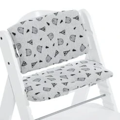 Hauck Alpha Deluxe Nordic Grey Highchair Pad -Kiddies Kingdom Store hauck highchair pad deluxe nordic grey 7 13693.1618583917