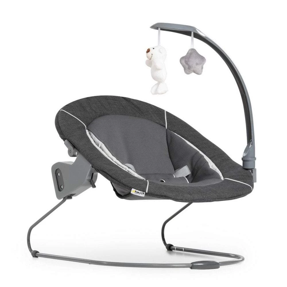 Hauck Alpha Grey Deluxe Bouncer 2 Hauck Alpha Grey Deluxe Bouncer - Image 2